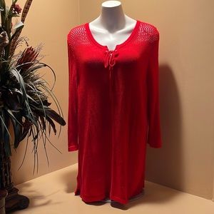 New Directions LS Size XL red sweater